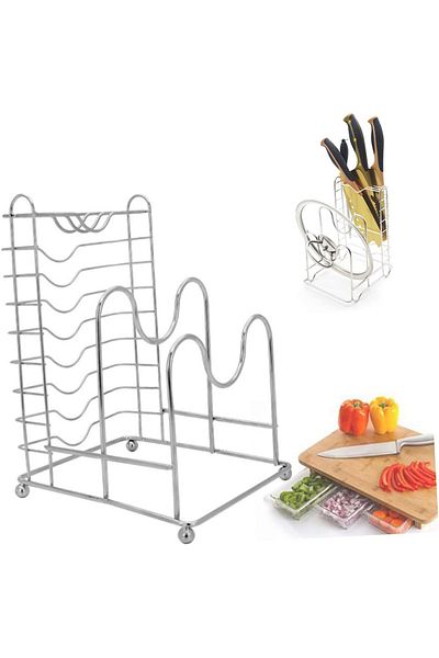 COOYA Three-in-One Kitchen Drain Rack, High-Quality Stainless Steel, Non-toxic, Suitable for Kitchen