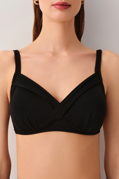 SUWEN Kaplı Bantlı Korseli Toparlayıcı Bikini Üst