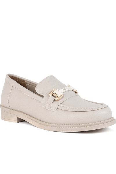 Vaani Beige Loafers Womens Shoes