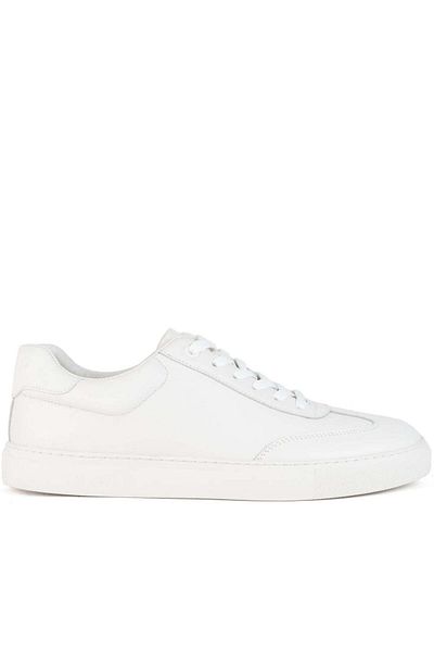 Sergio Moretti White Trainers Mens Shoes