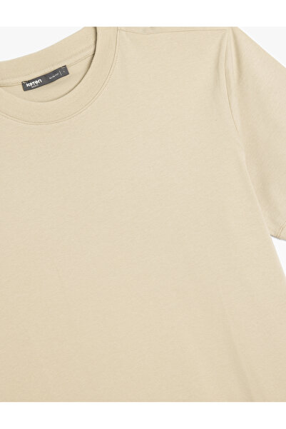 Koton Bisiklet Yaka Pamuklu Kısa Kollu Basic Slim Fit Tişört