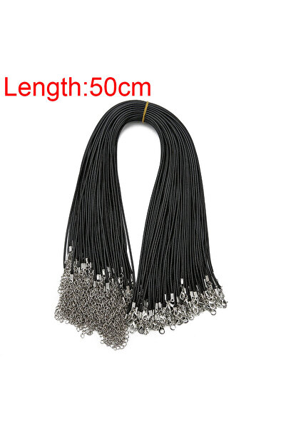 Choice القطر 1.5 مم الطول 50 سم 20 قطعة/الوحدة مشابك جراد البحر قلادة الحبل ا...