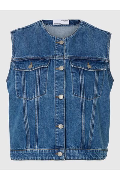 Selected Femme Jeansweste Cropped