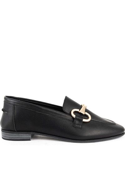 La Conte Black Loafers Womens Shoes