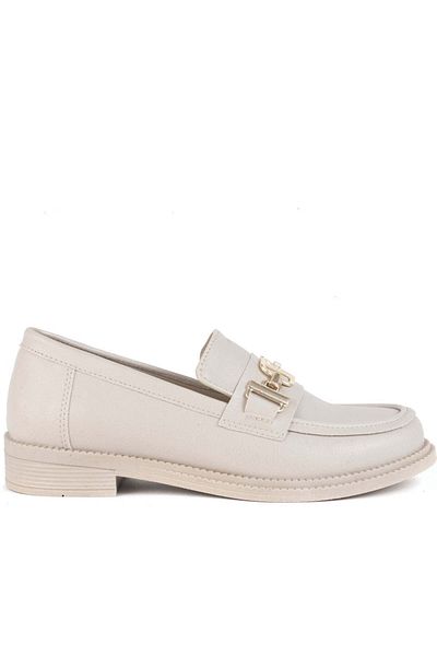 Vaani Beige Loafers Womens Shoes