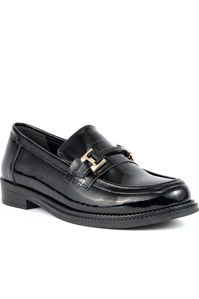 Vaani Black Loafers Womens Shoes