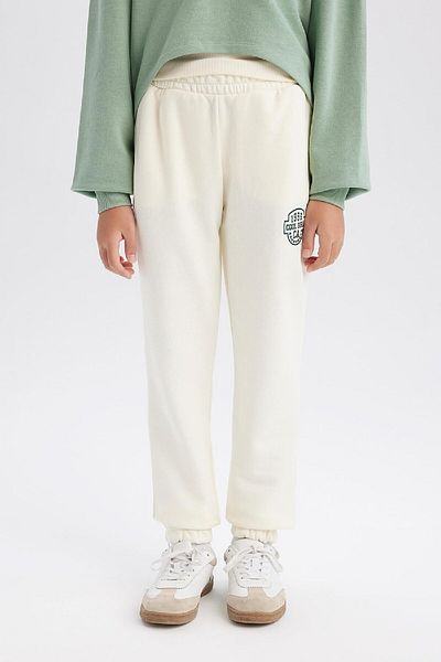 DeFacto Girl Printed Jogger Sweatpants - Elastic Waist Leg E1791A825Sp