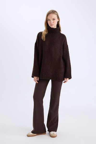 DeFacto Weites Bein, weites Bein, dehnbare Taille, lange Hose E4387AX24WN