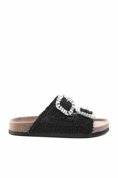 Bambi Black Women's Slippers K04545132216