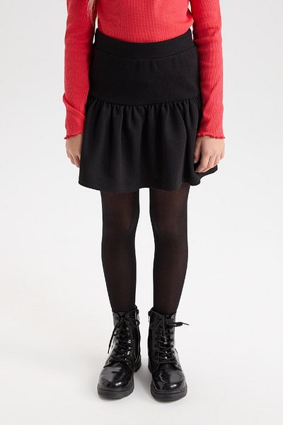 DeFacto Girls' Basic Flat Waist Elastic Flounce Skirt D7195A824Wn