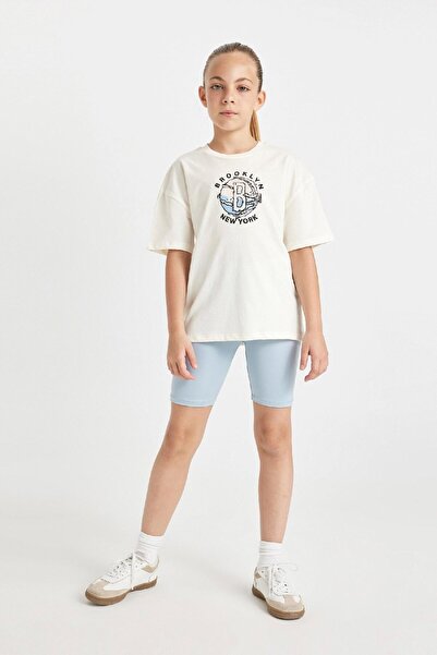 DeFacto Kız Çocuk Biker Tayt D0906A824HS