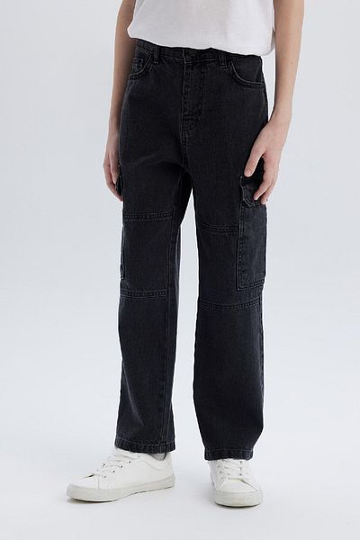 DeFacto Boy Cargo Fit Jean Pants C7447A825Sp