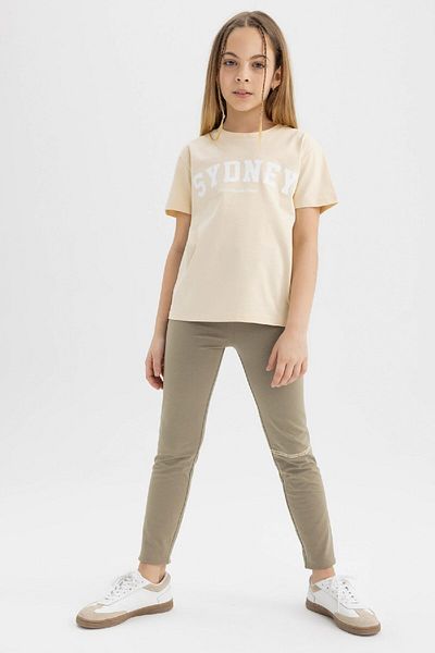 DeFacto Girl's Printed Long Length Leggings C4713a824sm
