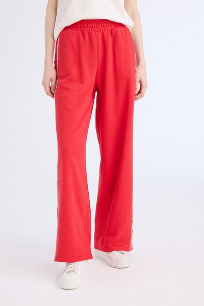 DeFacto Coool Wide Leg Sweatpants Basic Straight Waist Elastic Wide Loose Leg E5374ax25sp