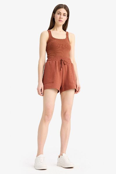 DeFacto Regular Fit Waist Lace up Pocket Shorts D3327Ax25Sp