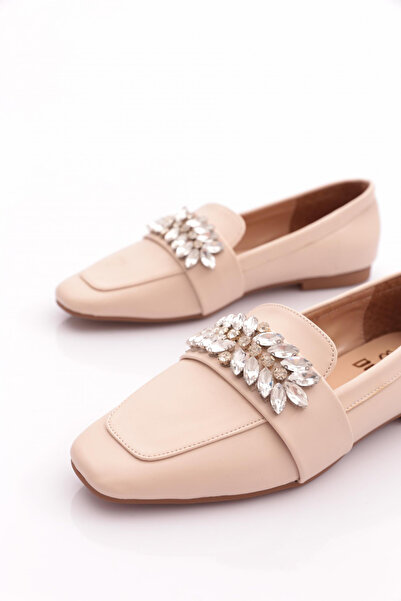 DGN 50085-23y Kadin Kristal Taşli Tokali Loafer