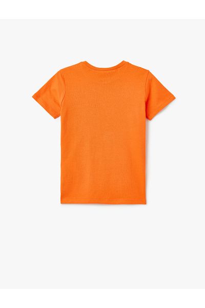 Koton Dinosaur Printed Crew Neck Short Sleeve Cotton T-Shirt