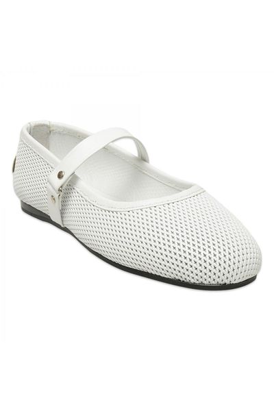 Mammamia D25Ya-7085 Balerini de damă Daily White