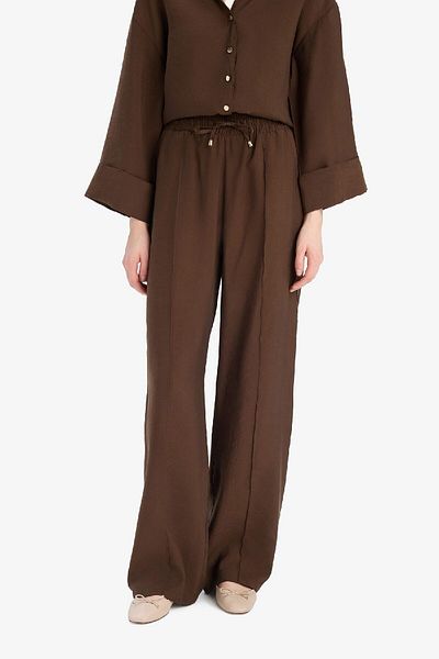 DeFacto Wide Leg Modal Fabric Palazzo Pants High Waist Straight Leg Wide Leg E8235Ax25Sm