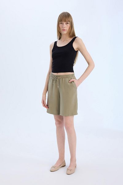 DeFacto High Waist Short Leg Belmando Shorts I6760Az25Hs