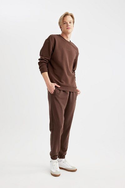 DeFacto Flanel Pocket - Lace Up Waist Elastic Regular Fit Sweatpants C1776ax23cw