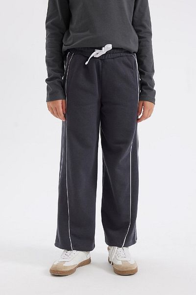 DeFacto Girl's Wide Leg Elastic Waist Sweatpants - C9674A824Au
