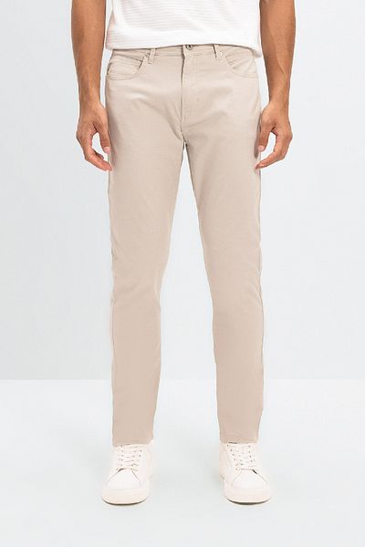 DeFacto Chino Canvas Παντελόνι Slim Fit Slim Fit Βαμβακερό ελαστικό στενό πόδι C9441ax24au