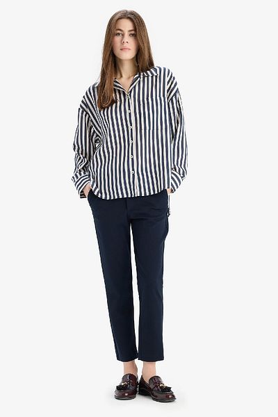 DeFacto Classic Chino Pants Normal Waist Basic Straight Pocket Ankle Length C1429Ax25Sp