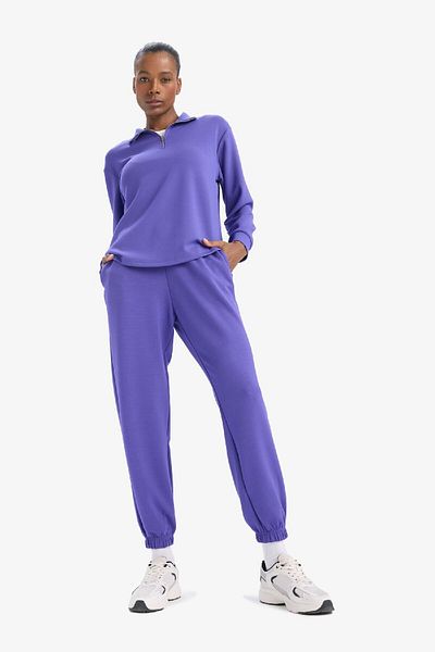 DeFacto Fit Sportsman Jogger Slim Jogginghose Standard Fit Modal Double Pocket Basic Solid B1794ax25sp