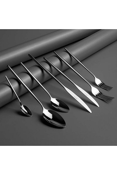 Jumbo 5900 Infinity 12 Person 84 Piece Fork Spoon Knife Set
