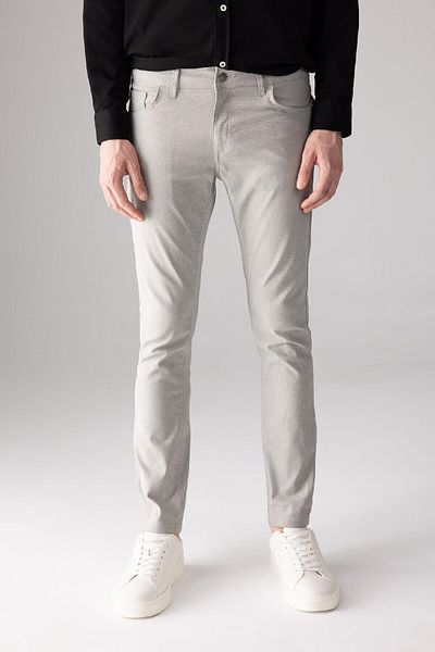 DeFacto Summer Chino Canvas Trousers Slim Fit Slim Fit Pocket Skinny Leg T1055Az24Sp