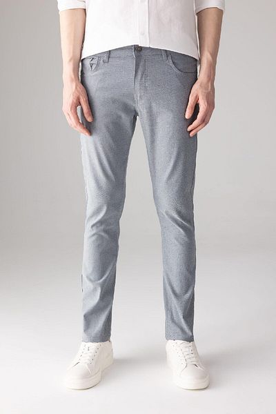DeFacto Chino Canvas-Hose, schmale Passform, schmale Passform, schmales Bein mit Taschen, T1055az24sp