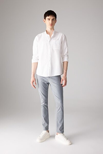 DeFacto Yazlık Chino Kanvas Pantolon Slim Fit Dar Kesim Cepli Dar Paça T1055az24sp