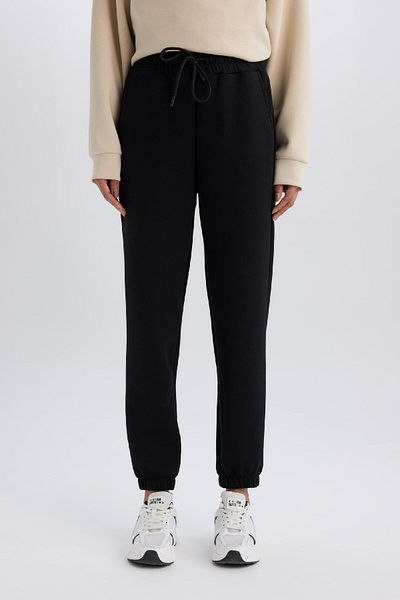 DeFacto Defactofit - Long Jogger Sweatpants with Pockets, Elastic Waist Leg E3546Ax24Wn
