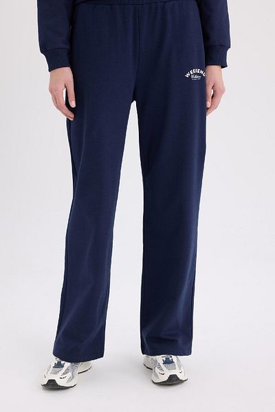 DeFacto Dünner Sweatshirt-Stoff – Hose mit weitem Bein E6080AX25SP