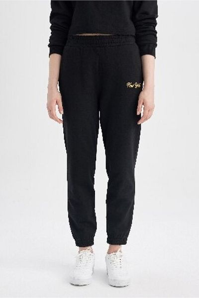 DeFacto Cool Jogger Sweatpants - εμπριμέ, ελαστική μέση, με τσέπες X5391az23sp
