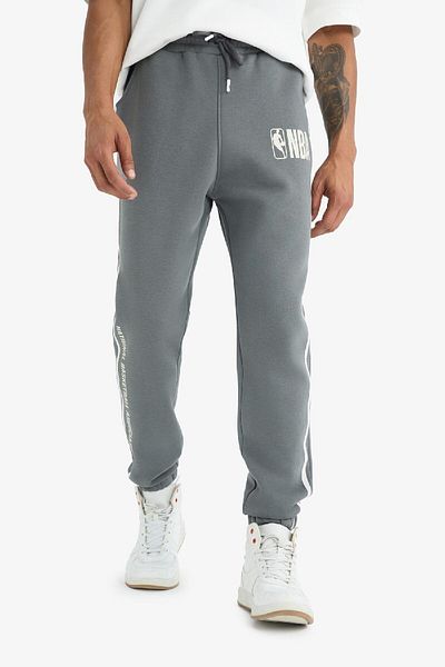 DeFacto NBA Wordmark χοντρό jogger φούτερ με κορδόνια στη μέση με τσέπες