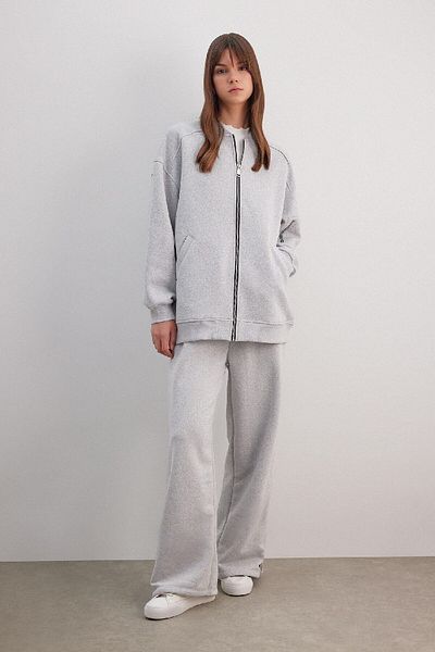 DeFacto Basic Sweatpants with Wide Leg and Side Zip - Elastic Waist C1818Ax24Sp