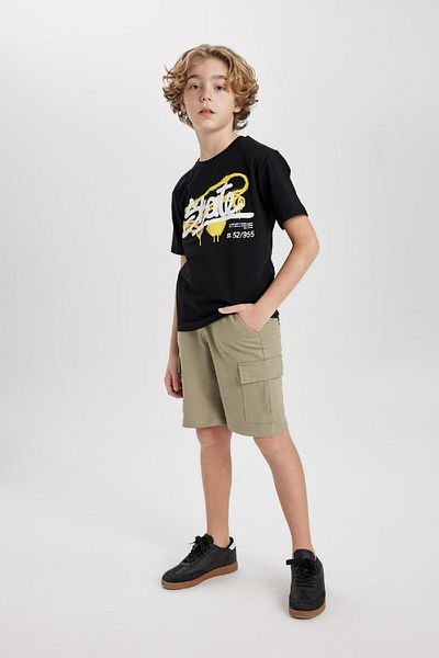 DeFacto Cargo-Shorts mit Tasche für Jungen B5868A824HS