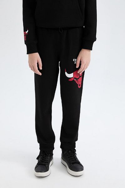 DeFacto Ανδρικό παιδικό NBA Chicago Bulls με ελαστικό παντελόνι Jogger στη μέση D8016A824WN