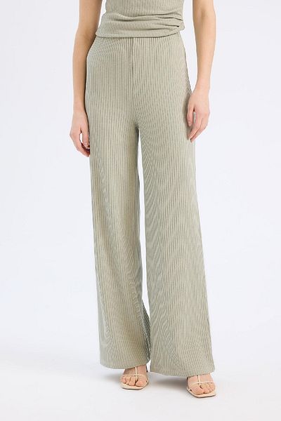 DeFacto Slim Fit Slim Fit Ribbed Camisole Basic Straight Trousers E5783Ax25Sp