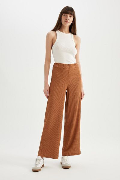 DeFacto Wide Leg Wide Wide Leg Flexible Waisted Wrap Pants C0200Ax24Sp