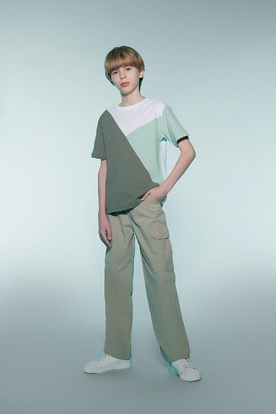 DeFacto Loose-Fit-Hose mit Standardbein und Seersucker-Textur für Jungen D7794A825SP