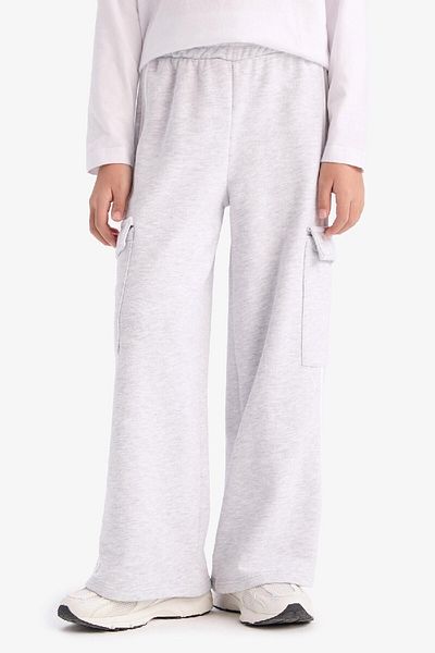 DeFacto Girl's Wide Leg and Elastic Waist Sweatpants - D9251A825Sp
