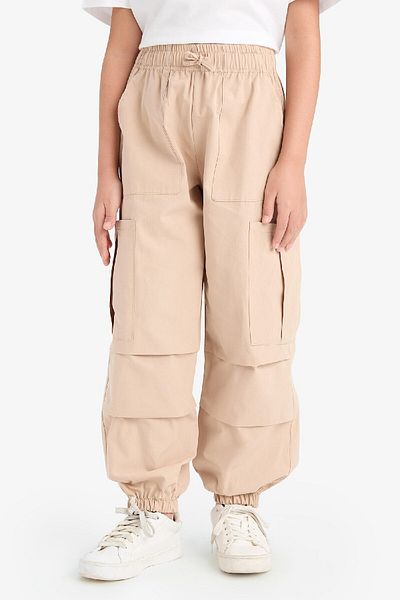 DeFacto Girl's Parachute Cargo Pocket Jogger Leg Trousers E0162A825Sm