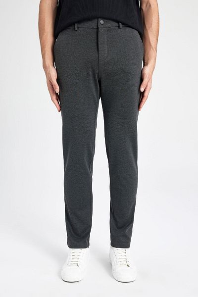 DeFacto Jogger Straight Leg All-Way Stretching Summer Fabric Trousers T6317Az24Sp