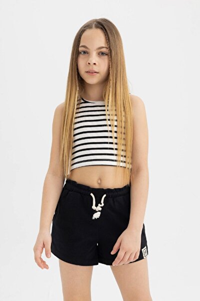 DeFacto Kız Çocuk Beli Bağcıklı Şort A2455A824HS