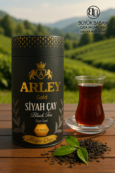ARLEY GOLD İLK HASAT MAYIS ÇAYI SİLİNDİR KUTU 500 GR