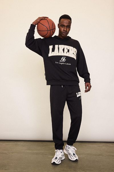 DeFacto Fit Nba Los Angeles Lakers Jogger Sweatpants Standard Fit Pocket Stretch Band Leg Skuba Dal