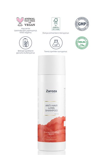 ZAROZA Anti-Hair Loss Fast Growth Strengthening Procapil Biotin Shampoo 200ml Men Women